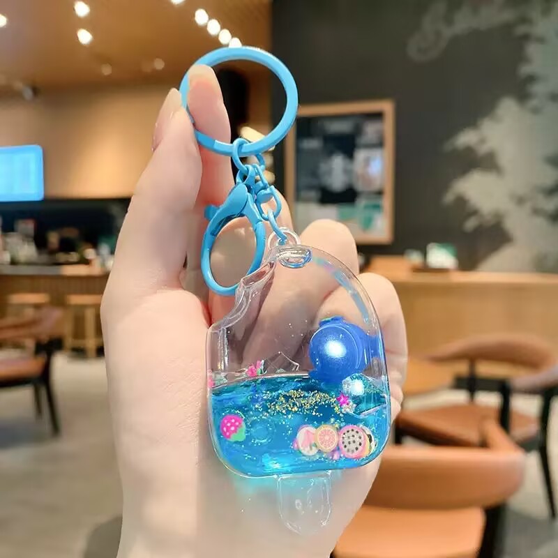 Cartoon Dream Bear Girl Keychain leche rosa muñeca adorable bolso de pareja colgante pequeño regalo al por mayor