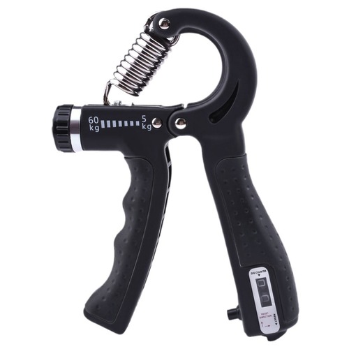 Adjustable gripper R-type spring mechanical counting gripper multifunctional finger rehabilitation training fitness device