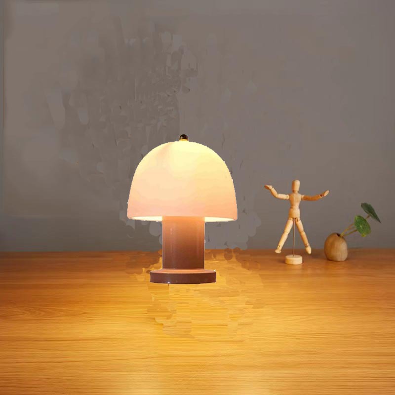 Luz de hongos transfronterizos nórdico hogar estudio ambiente de luz de red personalidad creativa dormitorio principal lámpara de cabecera