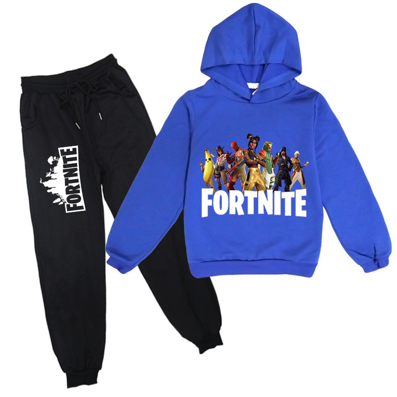 Fortnite Children's Suit 2024 New Children's Clothing Boys Suit Summer Clothes Children's Korean Cartoon Two-piece Set