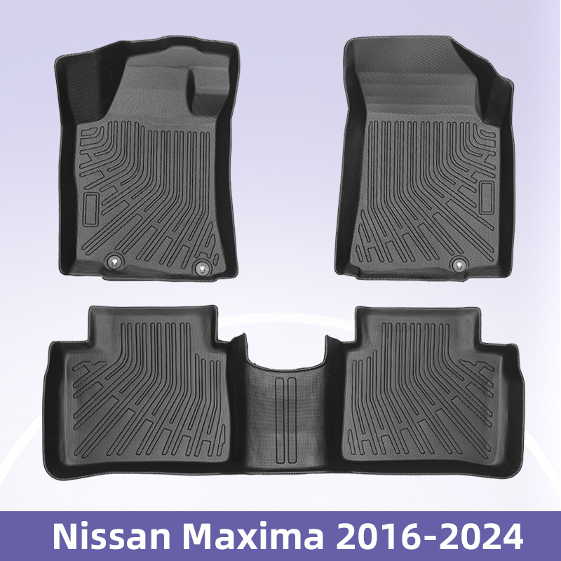 Para Nissan Maxima 2016 - 2024 3D todo el tiempo TPE almohadilla para los pies almohadilla del maletero