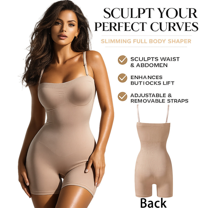 New seamless one-piece shapewear Strapless detachable tummy control body shaper Bodysuit hot-selling item New seamless one-piece shapewear Strapless detachable tummy control body shaper Bodysuit hot-selling item