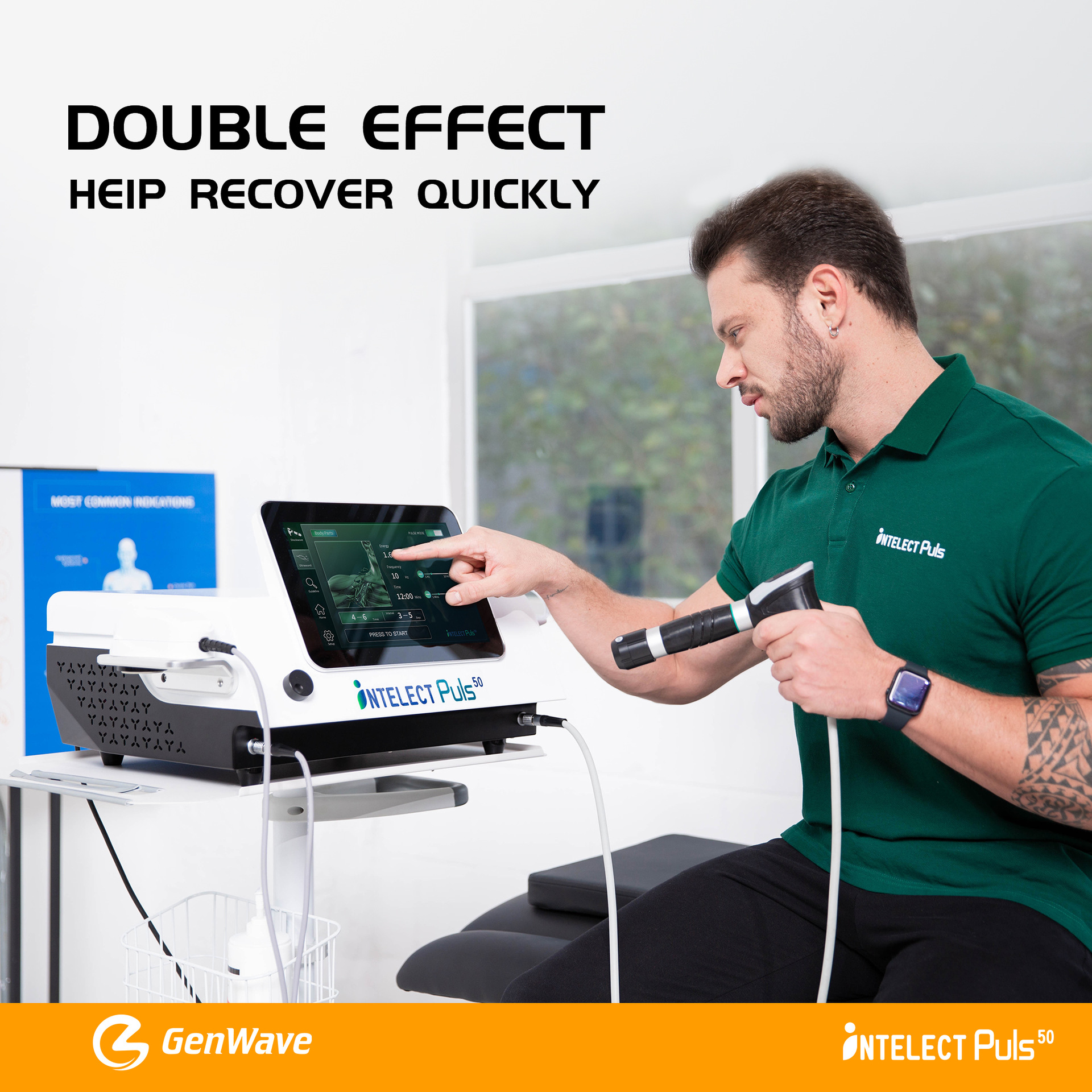 Transfronteriza venta directa balística de ondas de choque fabricantes de fisioterapia al por mayor 2 en 1 reparación de ultrasonido alivio del dolor