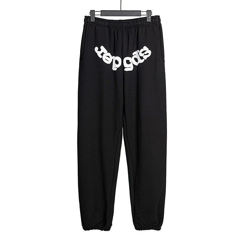 Sp5der cantante de hip hop europeo y americano mismo estilo carta de espuma 555555 impreso hombres y mujeres pareja suéter con capucha moda