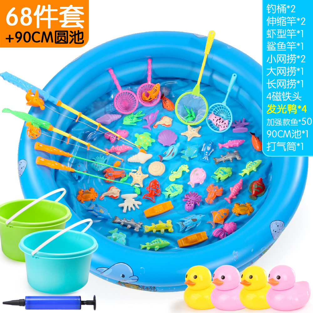 디럭스 70 피스 세트: 더블 낚시 배럴 더블 라운드 풀 90CM