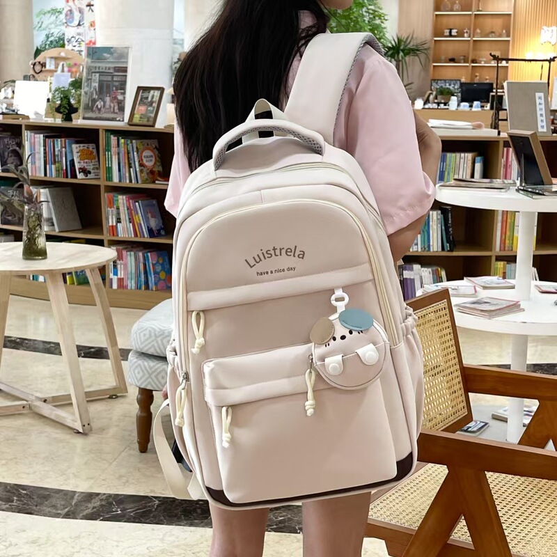 日系书包女学院风大容量甜美可爱背包清纯初高中学生多隔层双肩包|undefined