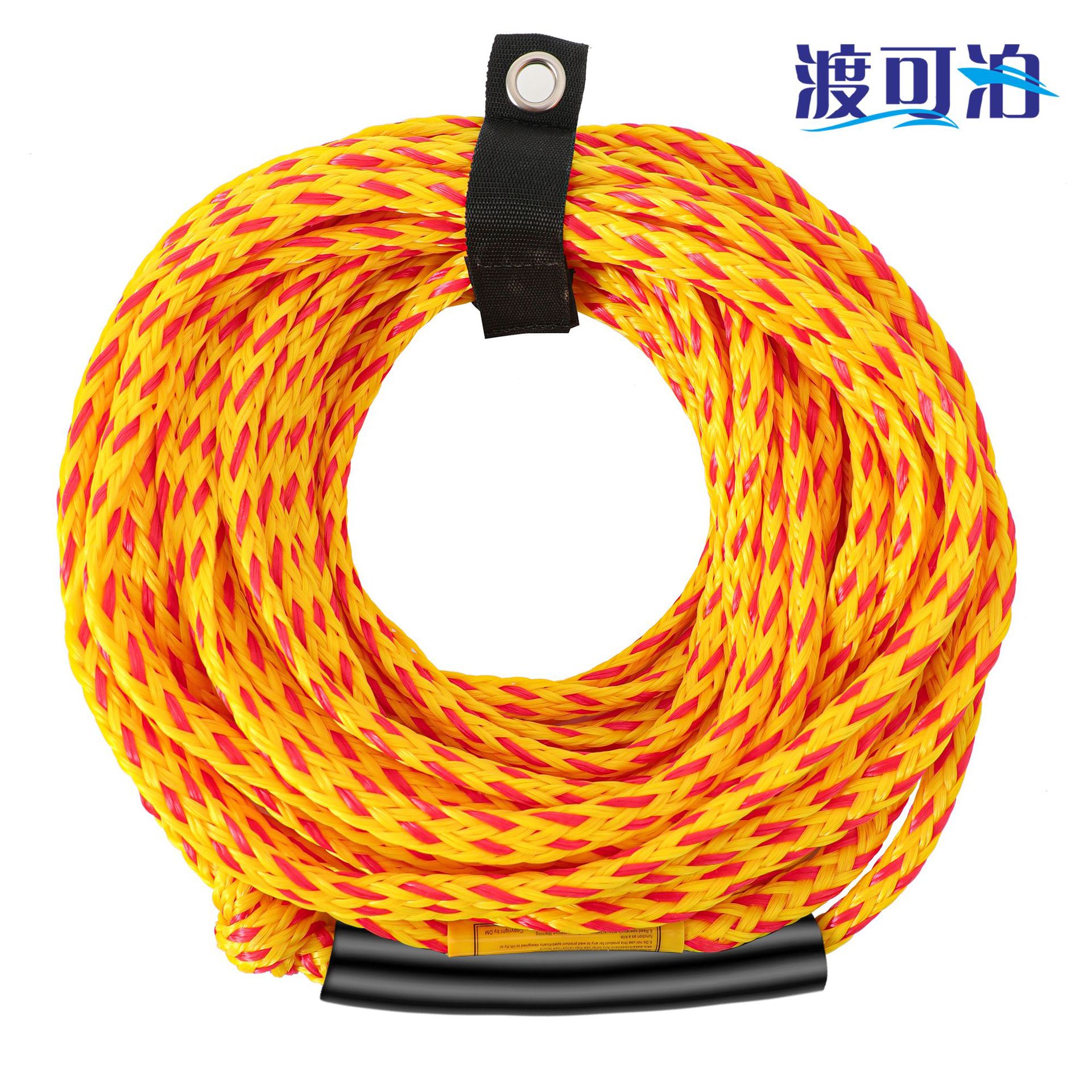 Surfing Rope 60ft Water Skiing Rope Water Skiing Ring Banana Boat Tow Rope 6-Person Sofa Boat Inflatable Boat