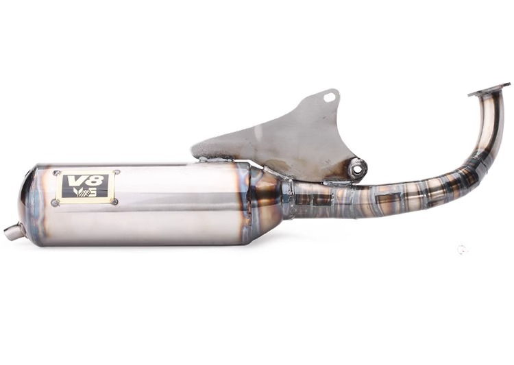 Motorcycle locomotive modified Taiwan V8 exhaust pipe is suitable for JOG50 JOG90 stainless steel high temperature resistance