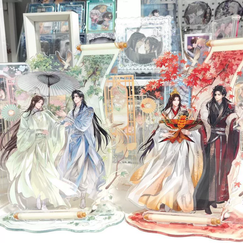 Акриловая настольная подставка Huacheng — Heavenly Official's Blessing Xie Lian, двойная фигурка, 10×8 см