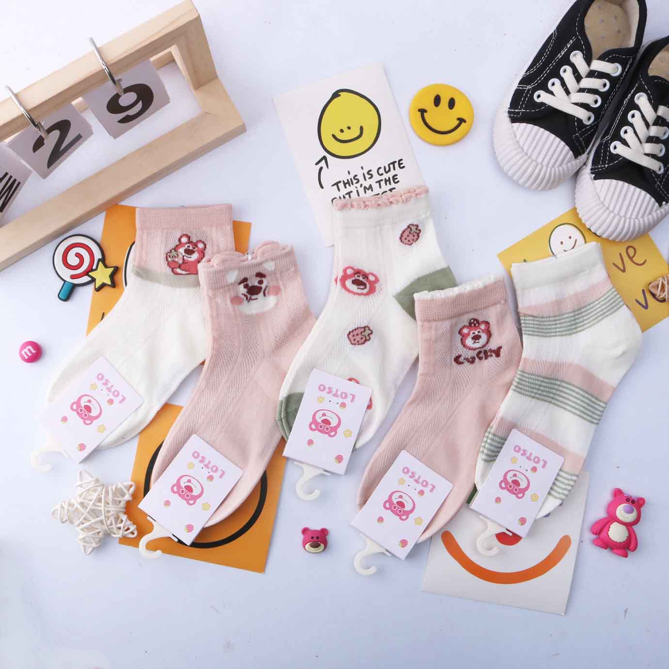Children's summer breathable thin socks