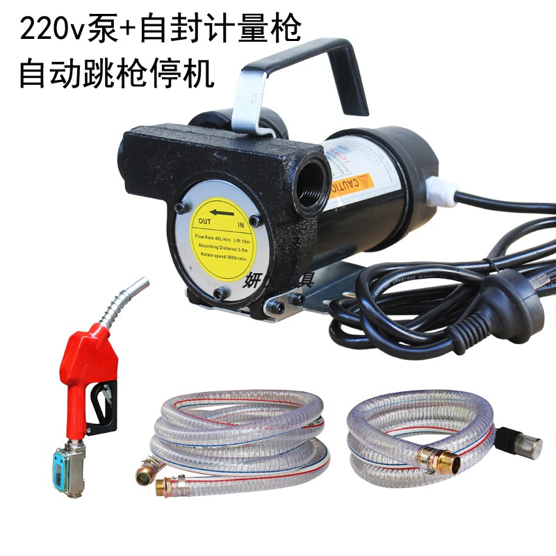 Bomba de bombeo eléctrica 220v diesel de gran caudal pistola de aceite 24v bomba de succión de aceite bomba de autoaspiración 12v bomba diesel