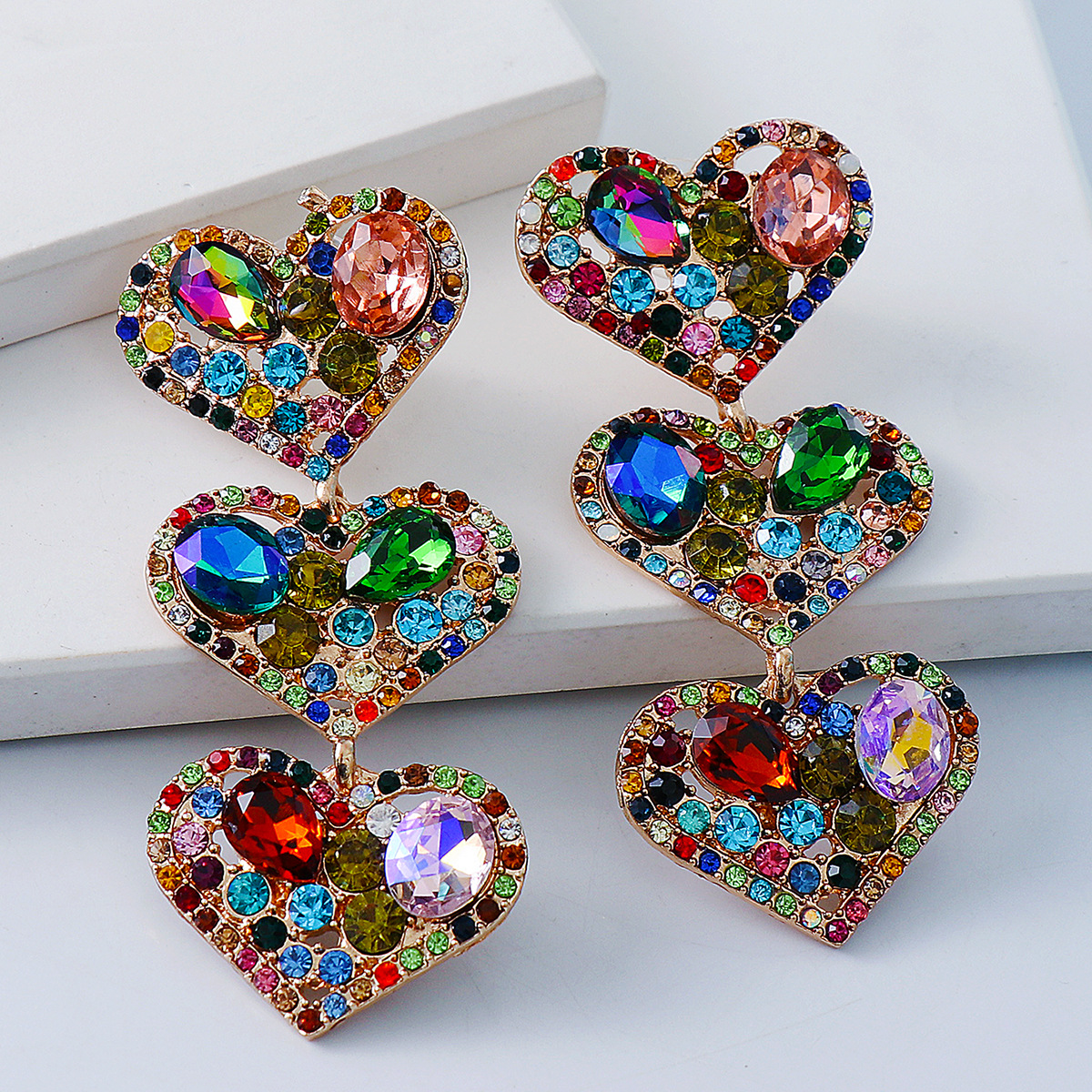 New Creative Heart-shaped Earrings Trend Earrings display picture 6