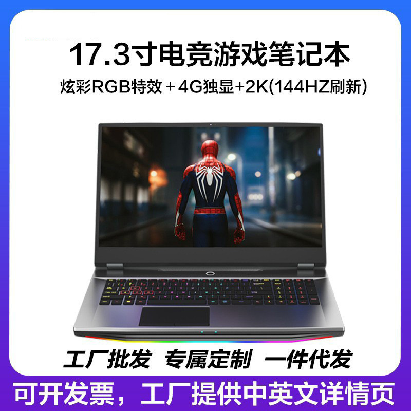 Cross-border explosions 17.3 inch i9 processor 4G exclusive video game notebook computer wholesale factory outlet