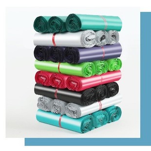 Thickened New Material Express Bag Wholesale Packaging Strap 12 Silk Clothing Logistics Packaging Cross-Border Taobao Black and White