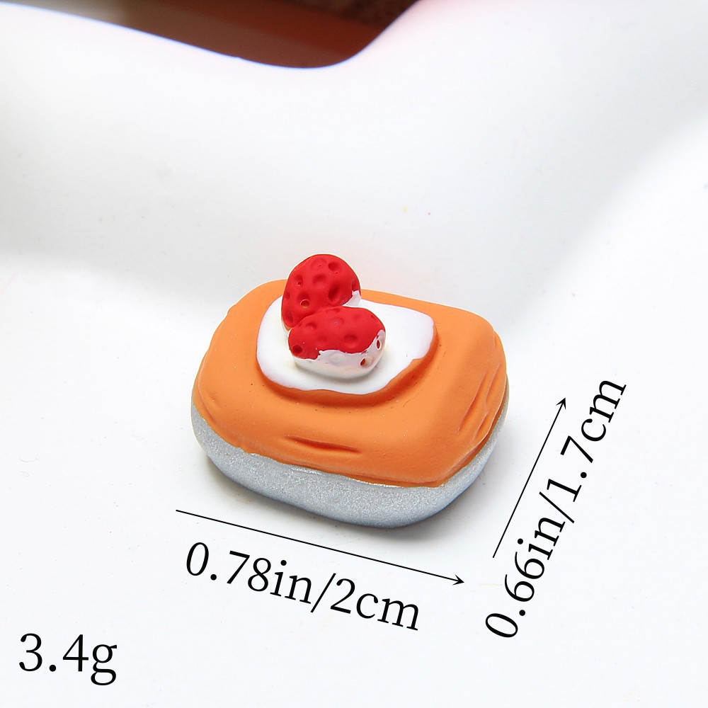 Pastel de juego de comida simulación palomitas de maíz postre bricolaje crema accesorios de goma decoración de la casa zapatos hebilla briy al por mayor