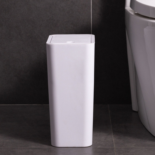 Home-use Sanitary Classification Trash Can, Kitchen Living Room Bedroom Simple Push-Button Rectangular Litter Bin with Lid