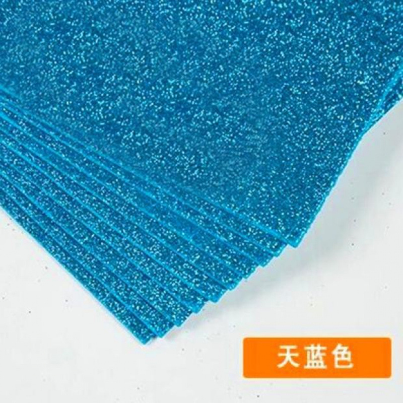 /金葱海绵纸带背胶闪光彩色纸金粉泡沫纸橡塑纸儿童手工材料|undefined