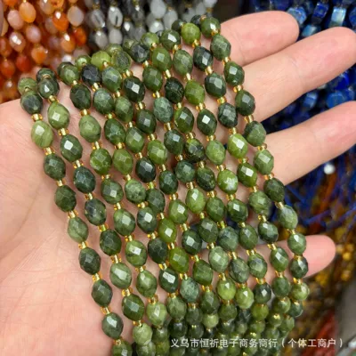 Zərgərlik ara hissələri: DIY bracelet and necklace accessories - southern-jade-8x6mm-approximately-18-beads-per-strand-short-style