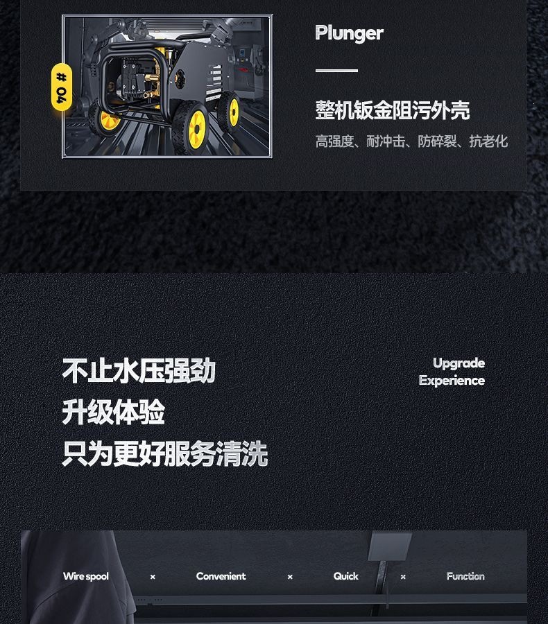 Guide Car Wash Machine 220V Commercial Car Wash Shop Farm High-Power Pressure Washer Water Gun Strong Water Pump