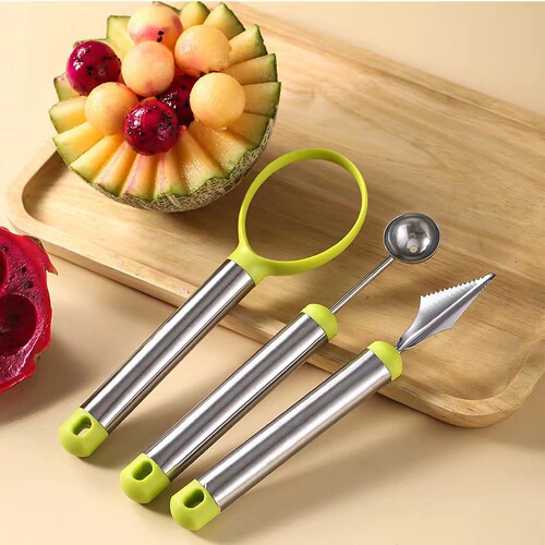Digging spoon kitchen tools watermelon carving tools stainless steel biscuit molds fruit and vegetable cutting molds flower stamping tools platter carving tools