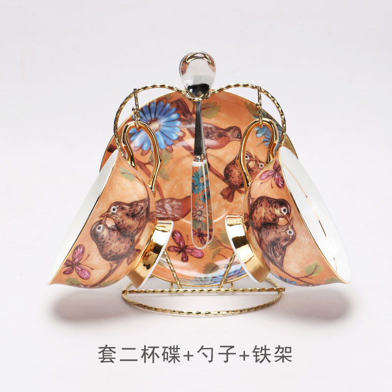 La Luz de lujo de porcelana británica tarde juego de té traje de alta apariencia taza de café y platillo traje de caja de regalo