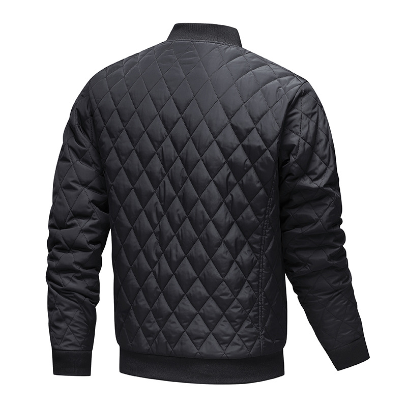 Transfronterizo de tamaño europeo y camisa de algodón gruesa para hombres nuevo otoño y invierno caliente moda de algodón a cuadros de diamond ropa de béisbol de moda para hombres