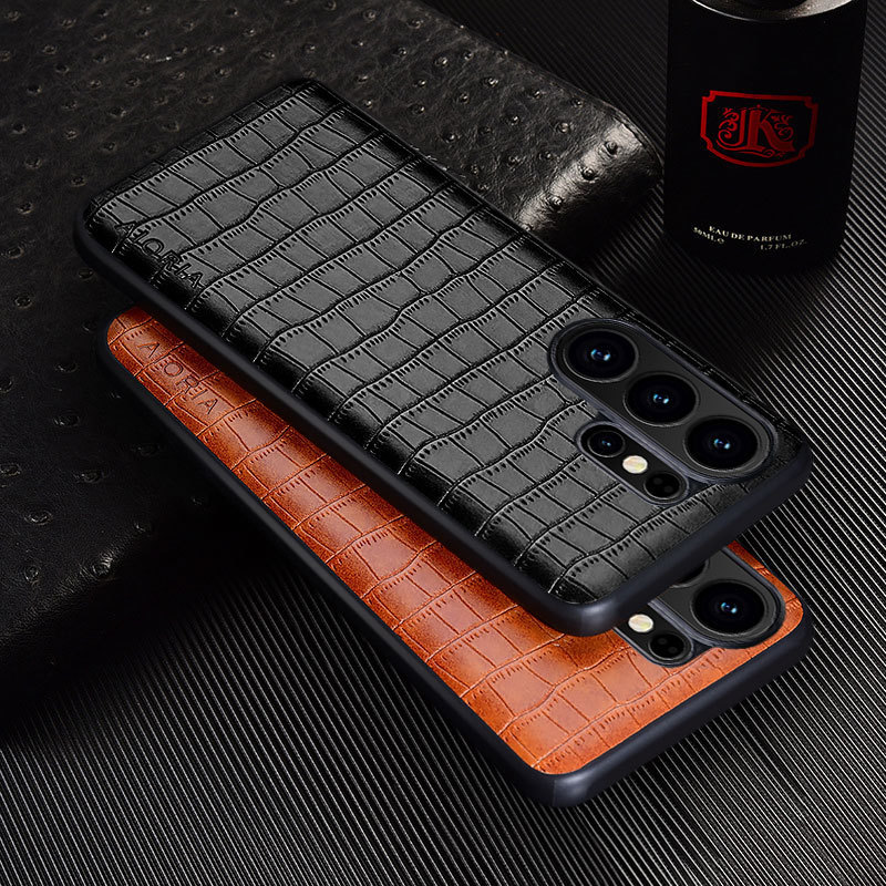 Suitable for Samsung Galaxy S26 Ultra S25Fe A57 A17 Simple Crocodile Leather Pattern Phone Case Suitable for Samsung Galaxy S26 Ultra S25Fe A57 A17 Simple Crocodile Leather Pattern Phone Case