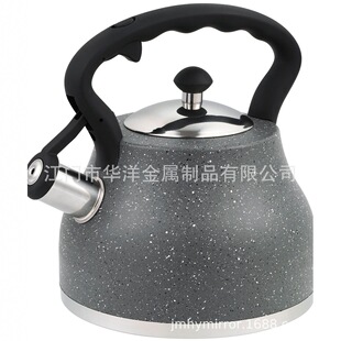3L Stainless Steel Whistling Kettle Cross-Mirror Export Whistling Kettle European and American Whistling Kettle Hot