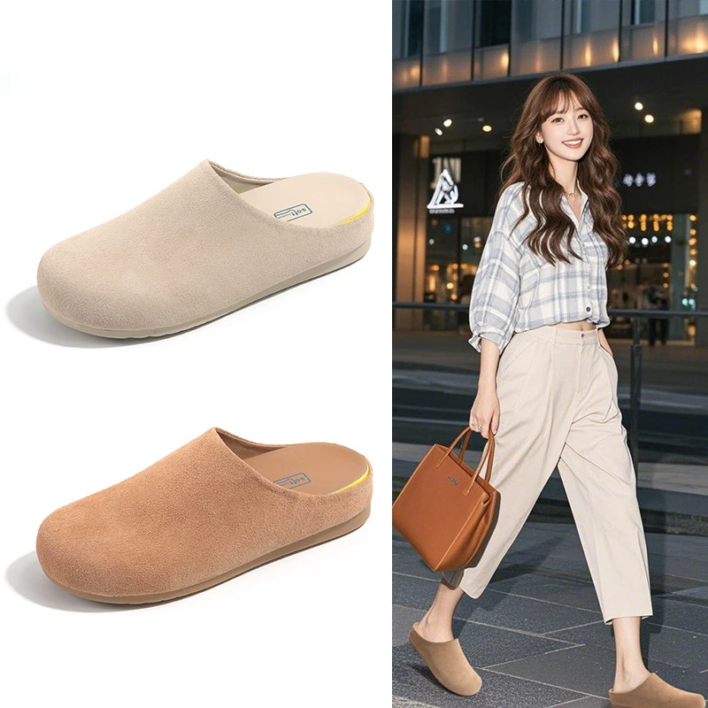 Кожаные ботинки Buckenn Женская весна 2025 Новый стиль моды дикий мягкий подошв с толстым дном