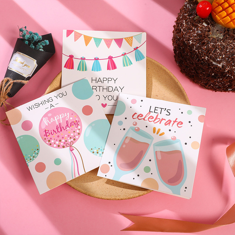 Birthday Cute Cartoon Letter Paper Card display picture 1