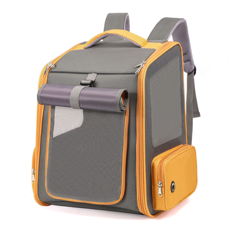 Bolsa para gatos, bolsa para mascotas, mochila para salir, bolsa de transporte portátil, mochila para mascotas plegable, bolsa para gatos transpirable de gran espacio image 6