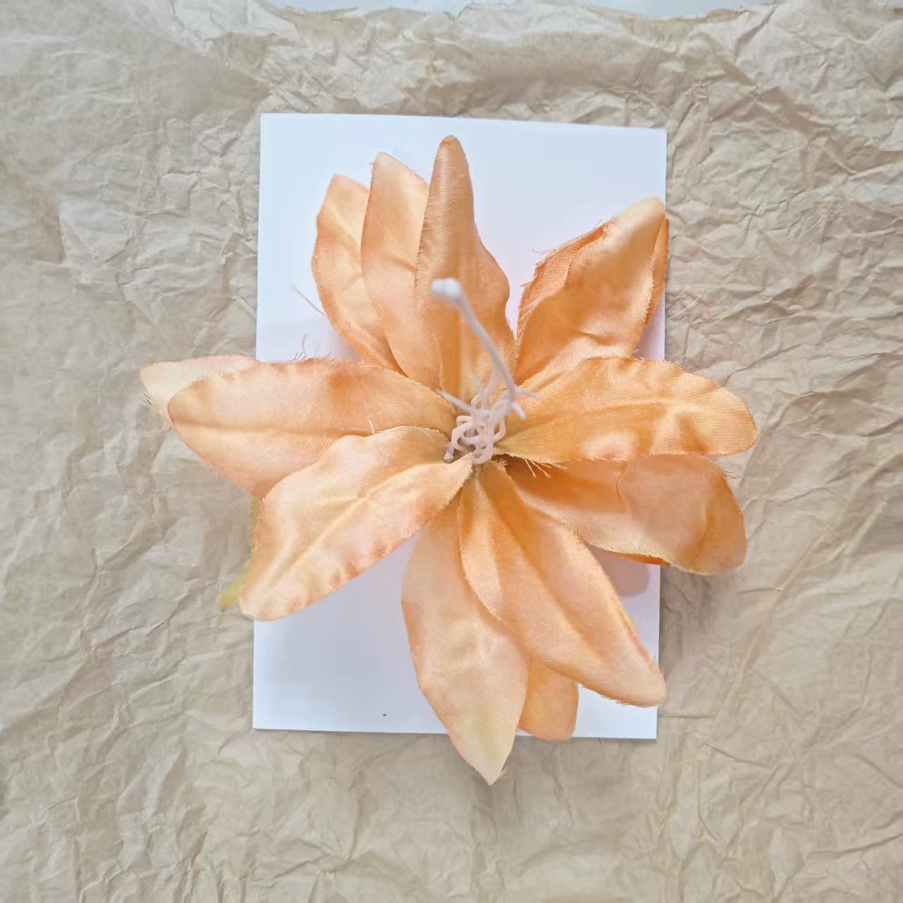 Hairgrip floral clips, princess French-style phalaenopsis & plumeria, multi-size duckbill & pins