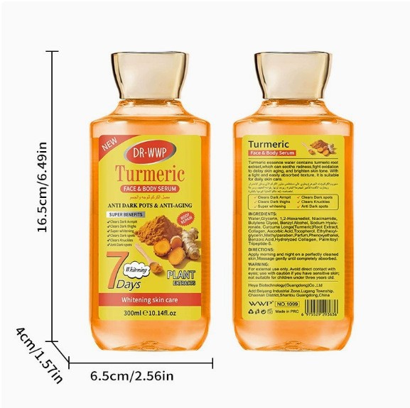 Set de Cuidado de la Piel con Cúrcuma, Hidratante, Control de Grasa, para Cuidado Facial image 11