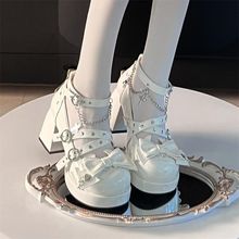 朋克风甜酷粗跟Lolita高跟鞋可爱洛丽塔鞋子甜辣小皮鞋日系
