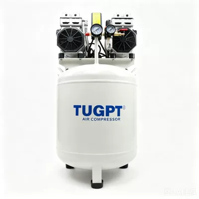 TUGPT Vertical 60L Small Oil-Free Air Compressor for Dental Laboratory, Woodworking, Packaging, Mobile Air Compressor (Hava kompressorları)
