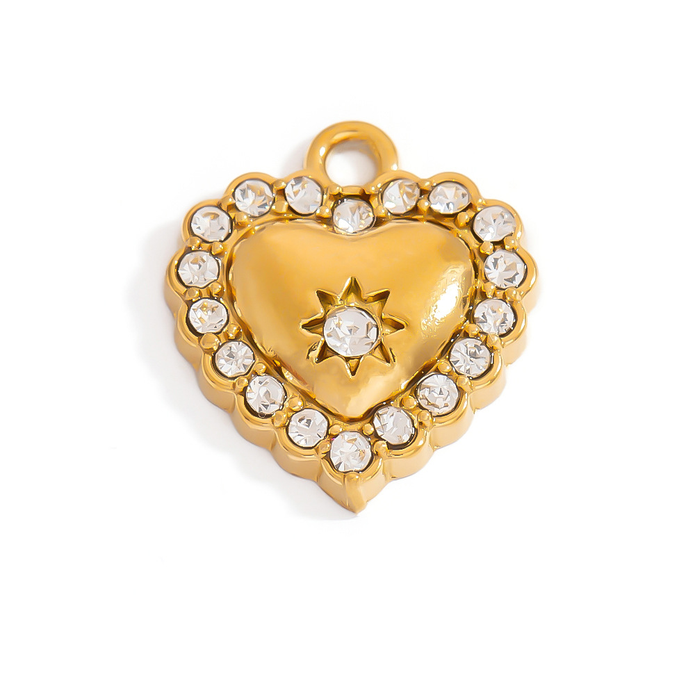 2g Weight 0.03µm-0.05µm Gold Plating Thickness PVD Coated Gold Plating Process Pendant Jewelry Making Type Real Gold Plated Plating Material 1 Piece Quantity 304 Stainless Steel Material Heart Shape, Flower Pattern Vintage Style Style Waterproof Non Tarnish, Plating Craft 1 Piece 304 Stainless Steel PVD Coated Real Gold Plated Heart Shape Flower Polished Pendant DIY Ornament Accessories 13
