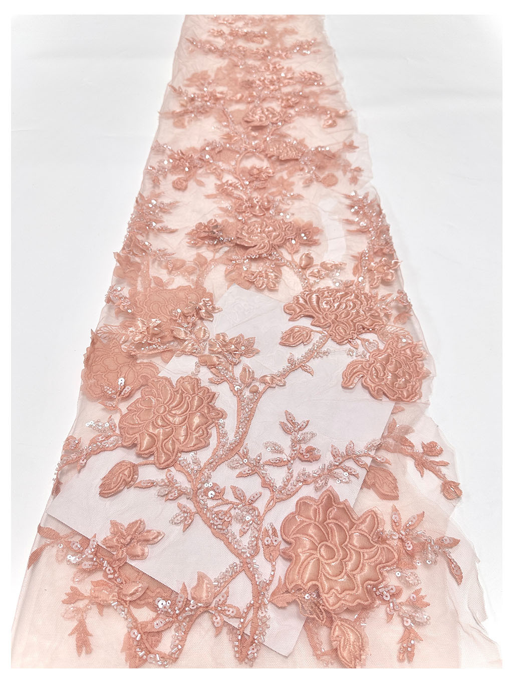 tela de bordado tridimensional multicolor tela de bordado tridimensional bordado esquinilla bordado vestido cheongsam telas de ropa de escenario