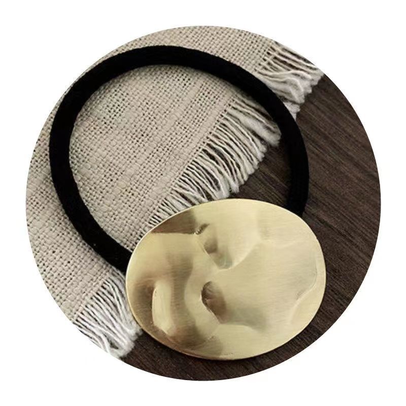 15g Weight Hair Tie Hair Accessories Type 1 Piece Quantity Holiday, Daily Occasion Iron Material Geometric, Solid Color Pattern Women's Gender Casual, Simple Style Style Women's Casual Simple Style Geometric Solid Color Iron Hair Tie 2