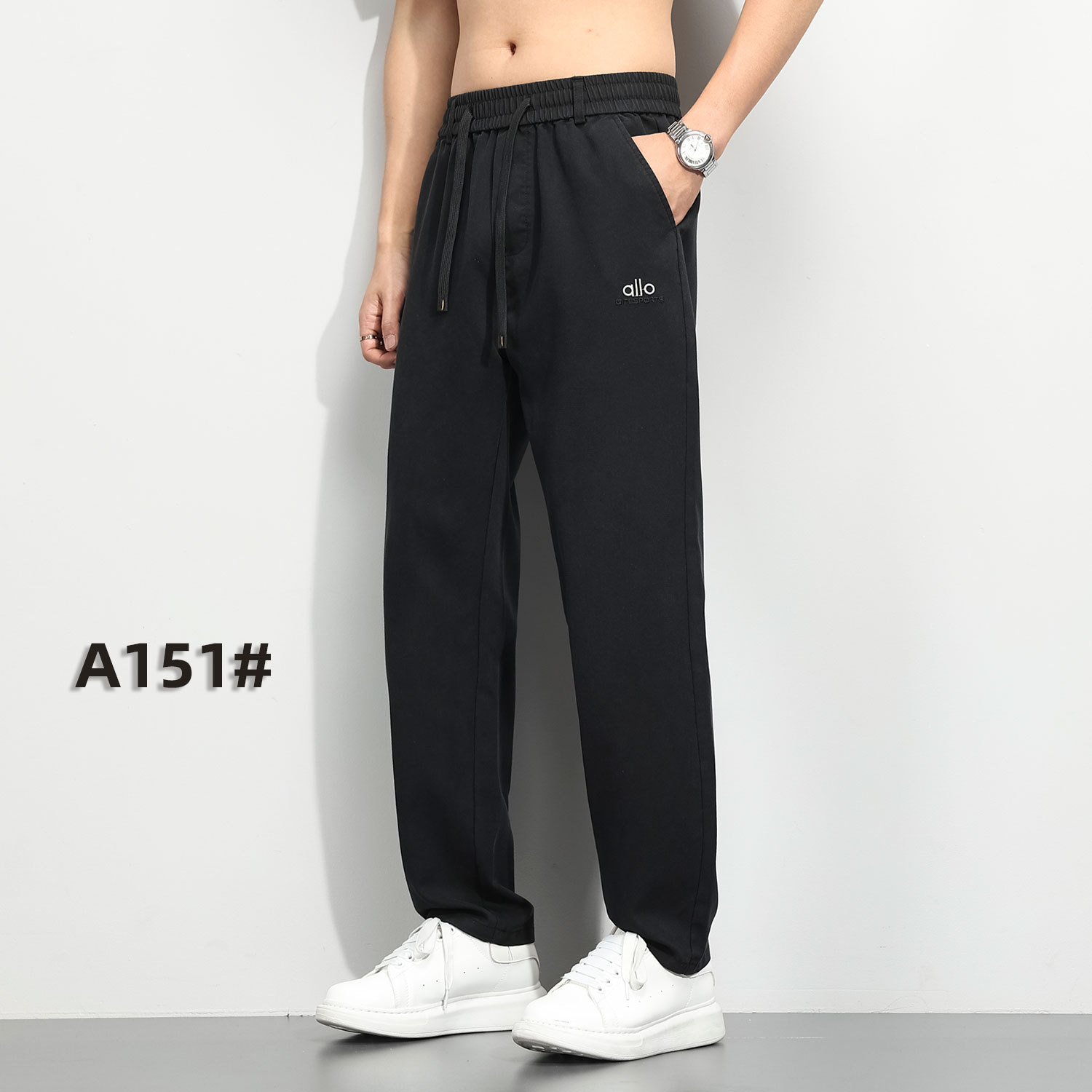 Autumn New Men's Casual Pants Tencel Drape Thickened Loose Straight Regular Faux Denim Long Trousers