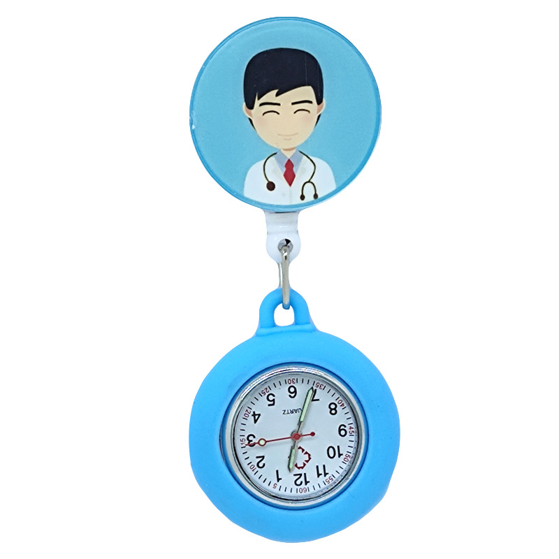 23 nuevo reloj enfermera silicona luminoso doctor estudiante reloj pecho reloj de bolsillo reloj patrón diseño fábrica al por mayor