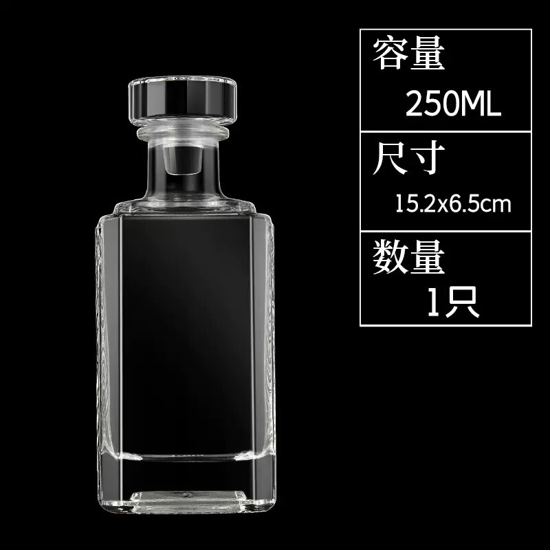 工場直販角型高級酒瓶詰め替えボトル増粘 0.5kg パックガラス空ボトルギフトボックスコンプリートセット|undefined