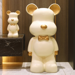 Milky White simple violent bear creative piggy bank decoration hallway living room decoration piggy bank birthday gift