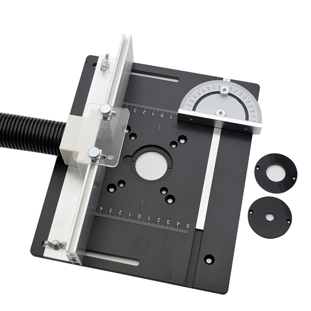 Aleación de aluminio máquina de grabado Flip plate (negro)