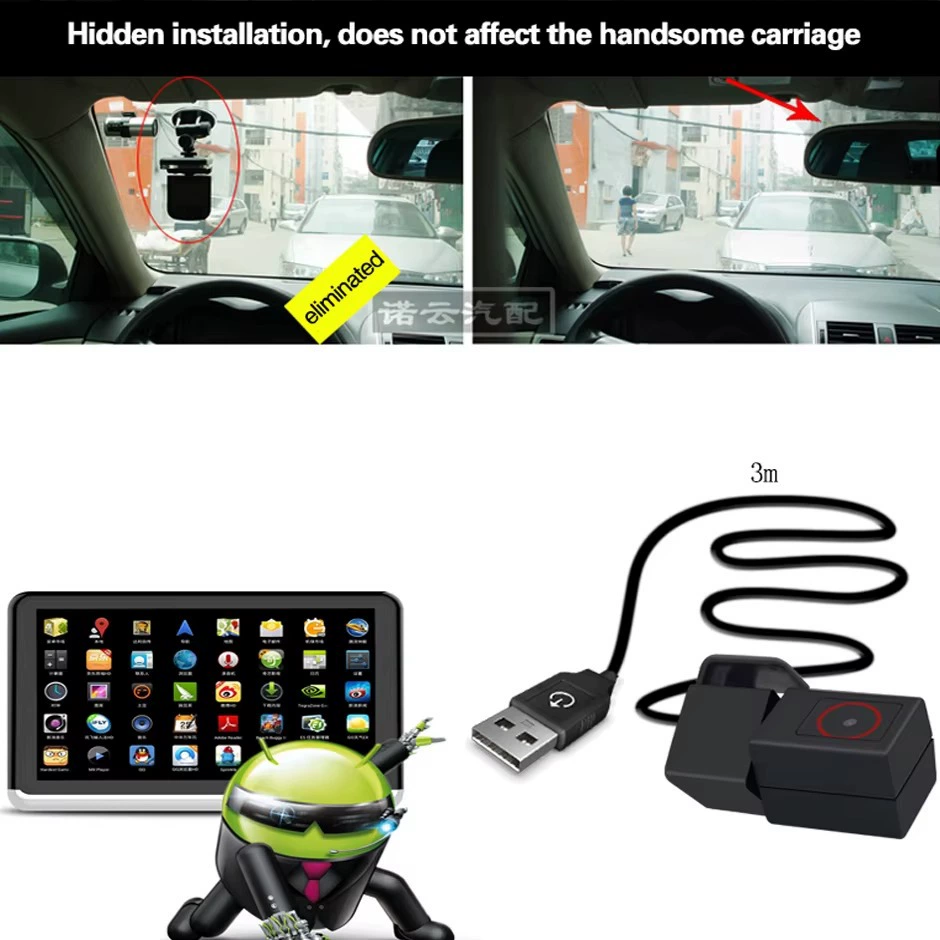 DVR камера автомобиля Full HD USB регистратор дорожного эксплорера задняя камера Android ПК DVR чёрный ящик