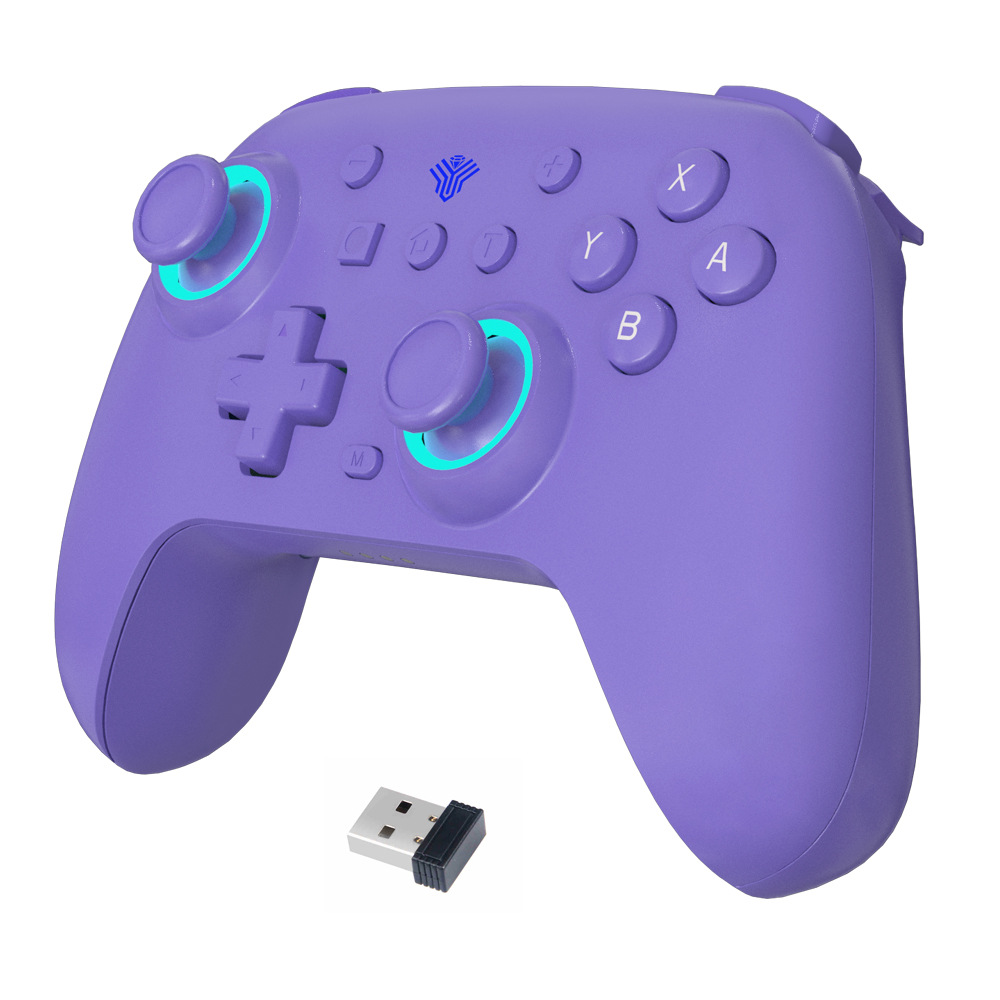 Control de Juego Inalámbrico Bluetooth Plus de ABS con Efecto Hall y Vibración para Switch, PC, iOS y Android image 11