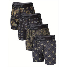 2026款 R9893 速卖通新款跨境代发男士速干平角内裤套装吸湿排汗