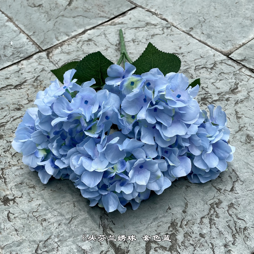 8 #6 cabeza de hortensia finlandesa color azul