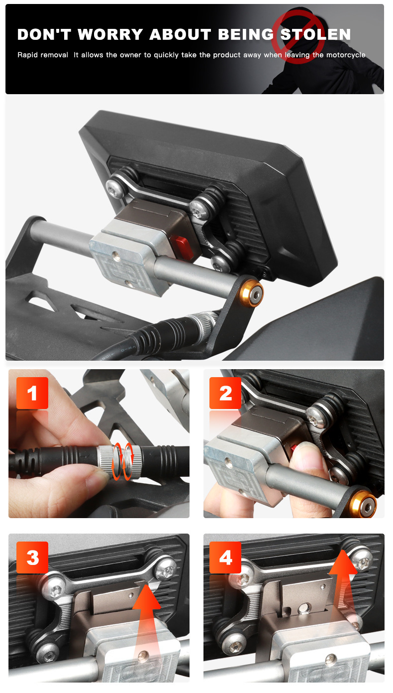 Cross-Border Millimeter Wave Radar Blind Spot Monitoring Motorcycle Recorder Front and Rear Dual Recording Motorcycle Vehicle