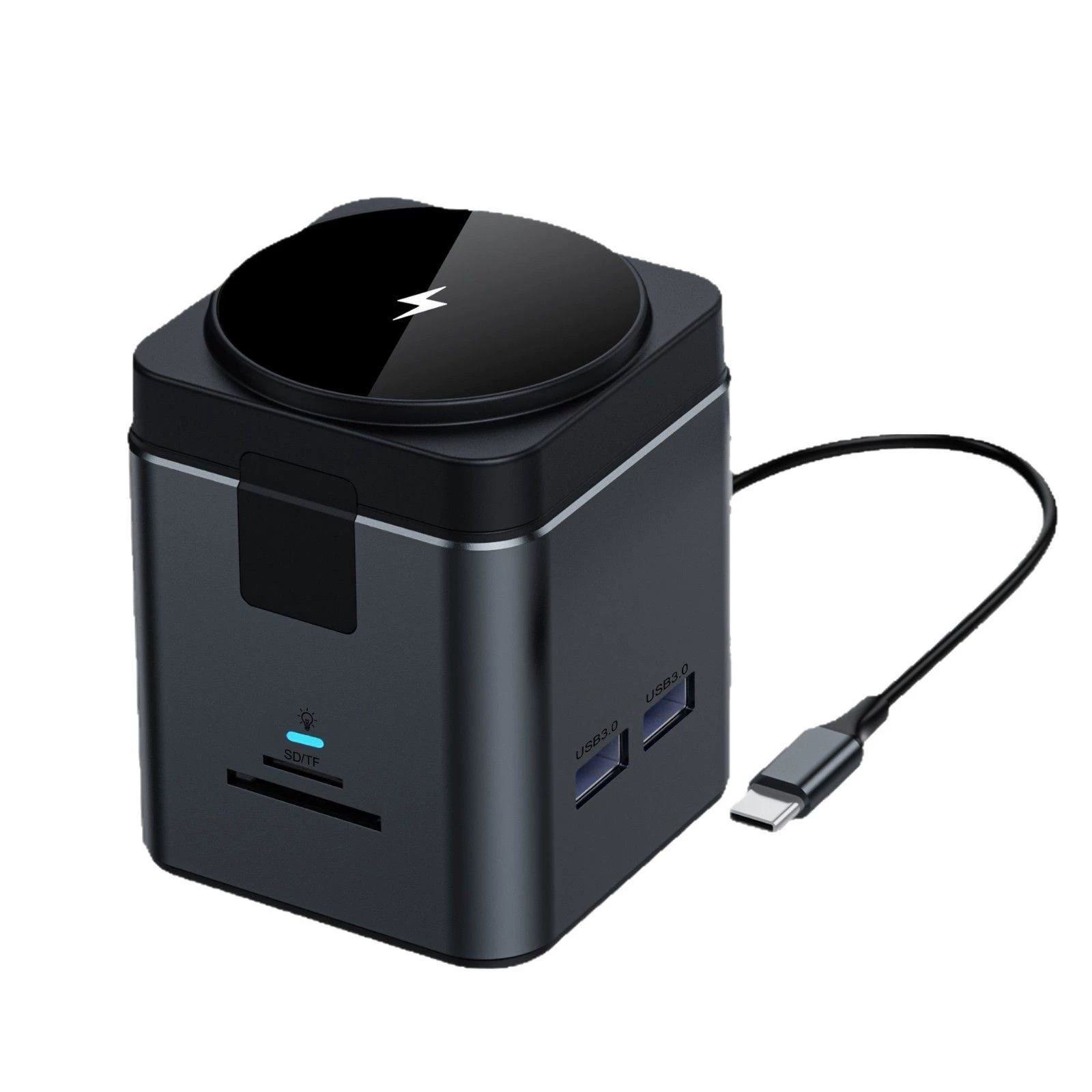 Расширенная док-станция Type-C Expansion Dock USB15W магнитная беспроводная зарядная HUB внешний мобильный телефон компьютер