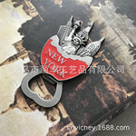 厂家定制美国金属冰箱贴 美国华盛顿 旧金山 纽约开瓶器冰箱贴